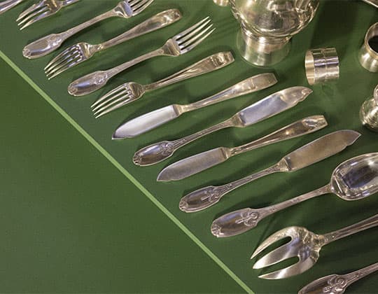 Sterling silver cutlery second sale hand